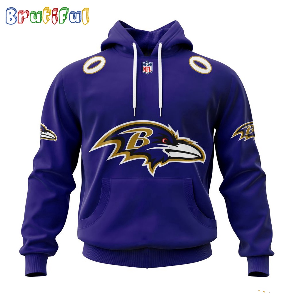 NFL Baltimore Ravens Hoodie 2024 Personalized Name And Number Unisex Hoodie 1