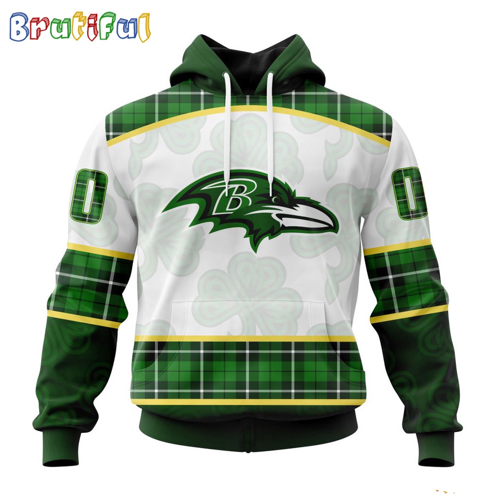 NFL Baltimore Ravens Hoodie Special Design 3D Hoodie St Patrick Day 1