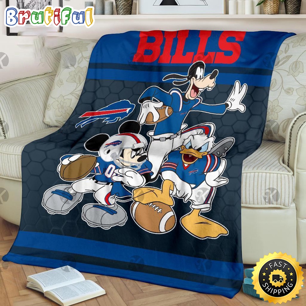 NFL Buffalo Bills Blanket Minnie Mouse Blanket