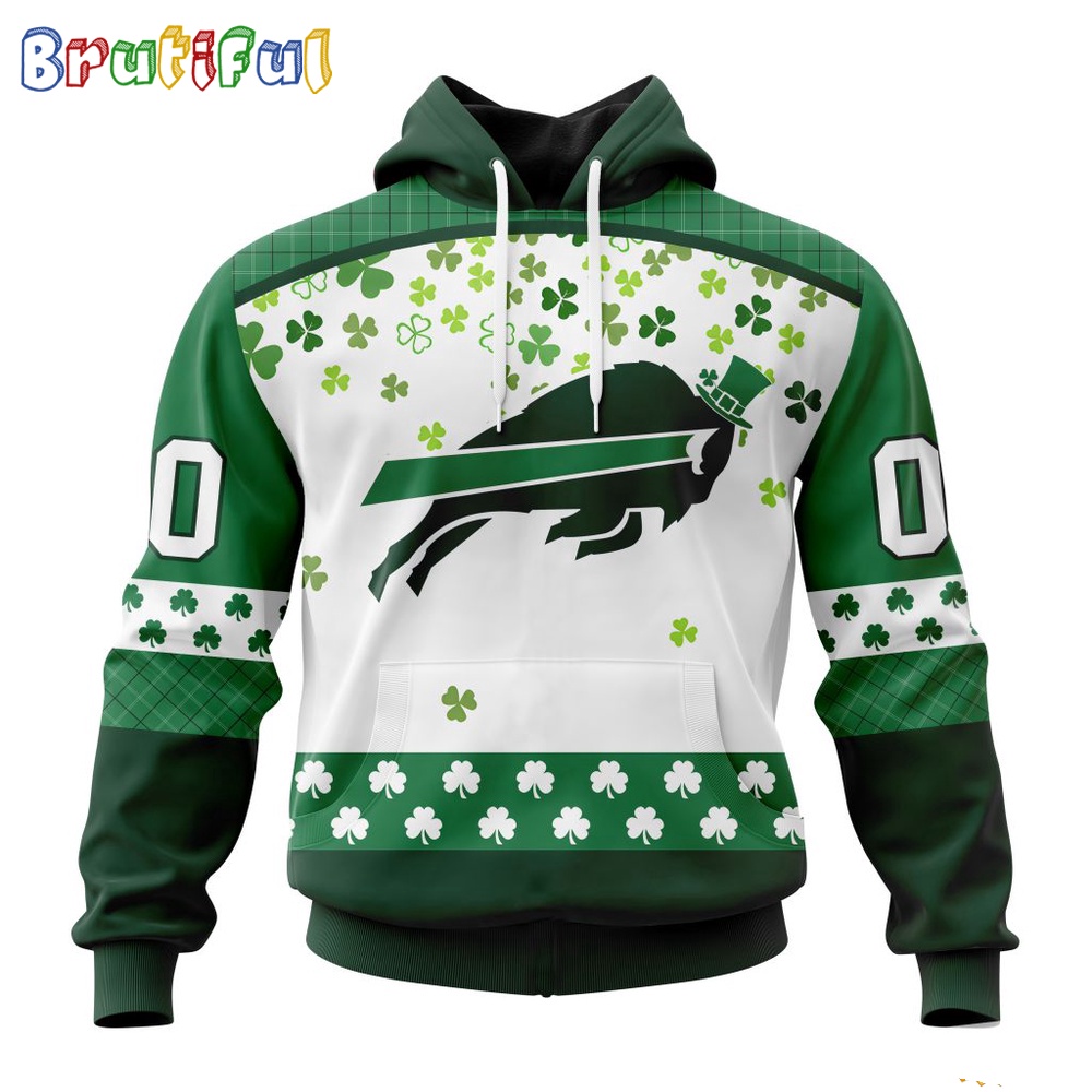 NFL Buffalo Bills Hoodie Special Design For St Patrick Day 1