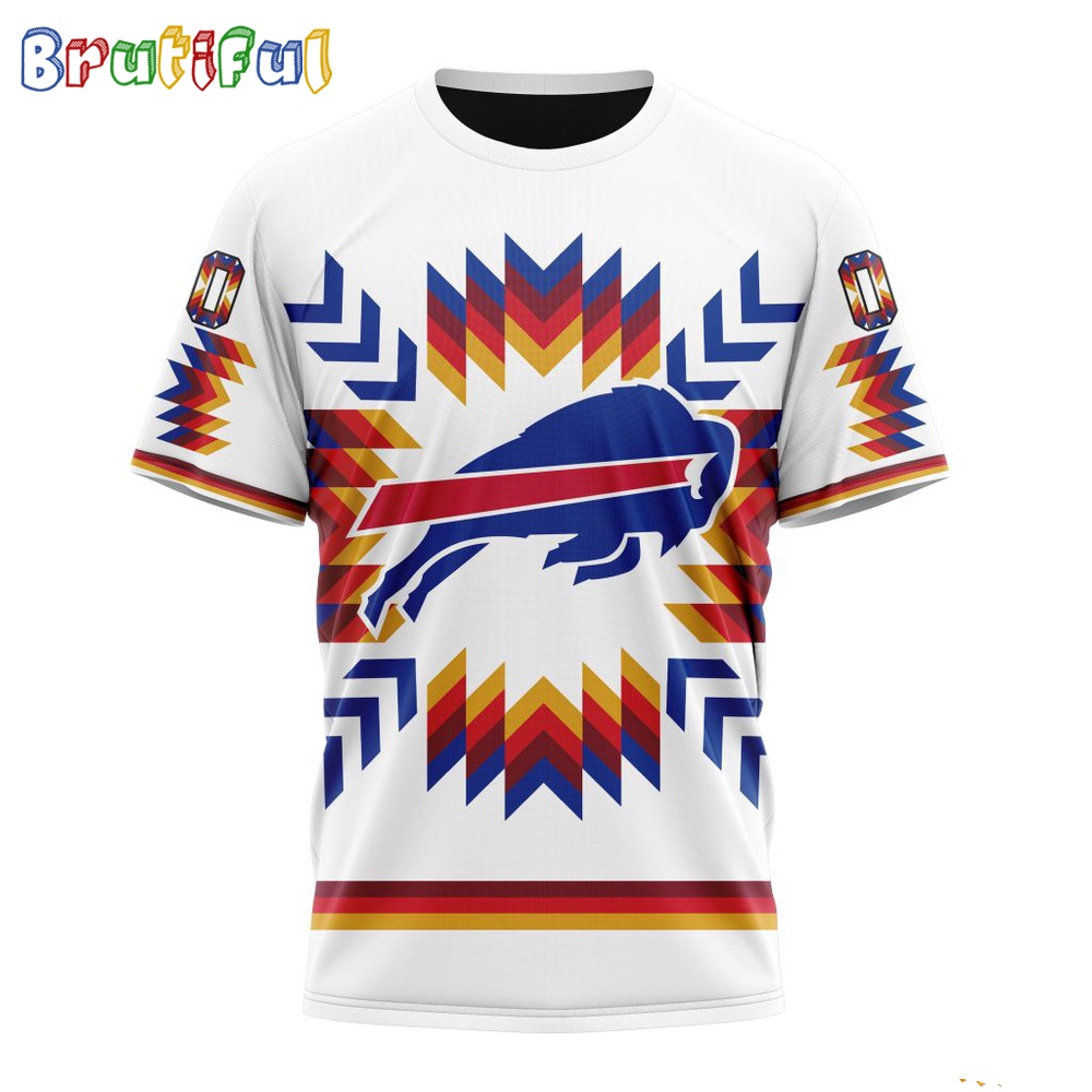 NFL Buffalo Bills T Shirt Special Design With Native Pattern 1