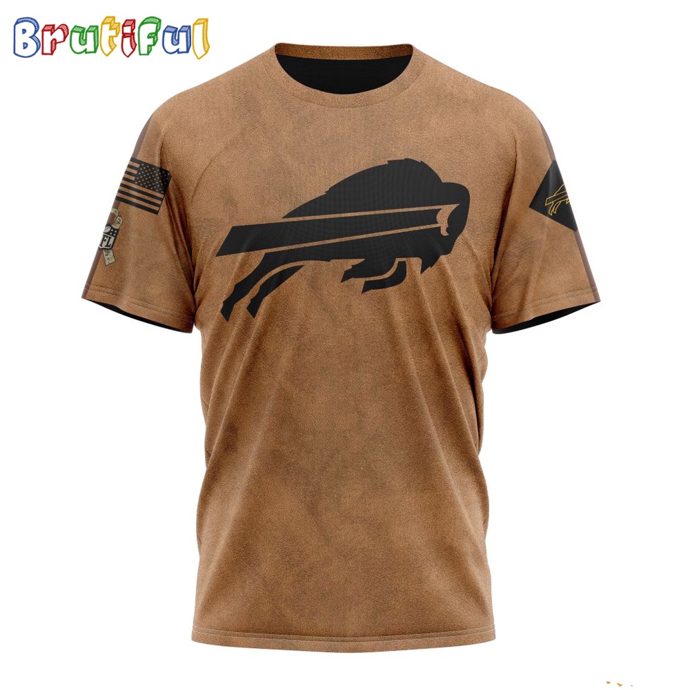 NFL Buffalo Bills T Shirt Special Salute To Service For Veterans Day Full Printed T Shirt 1
