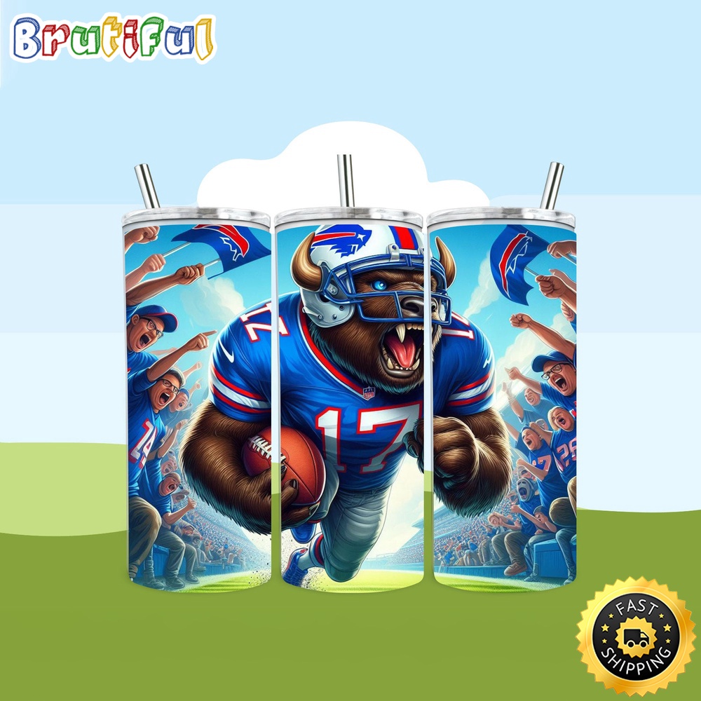 NFL Buffalo Bills Tumbler Skinny Tumbler For Football Fans