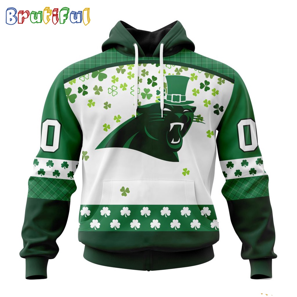 NFL Carolina Panthers Hoodie Special Design For St Patrick Day 1
