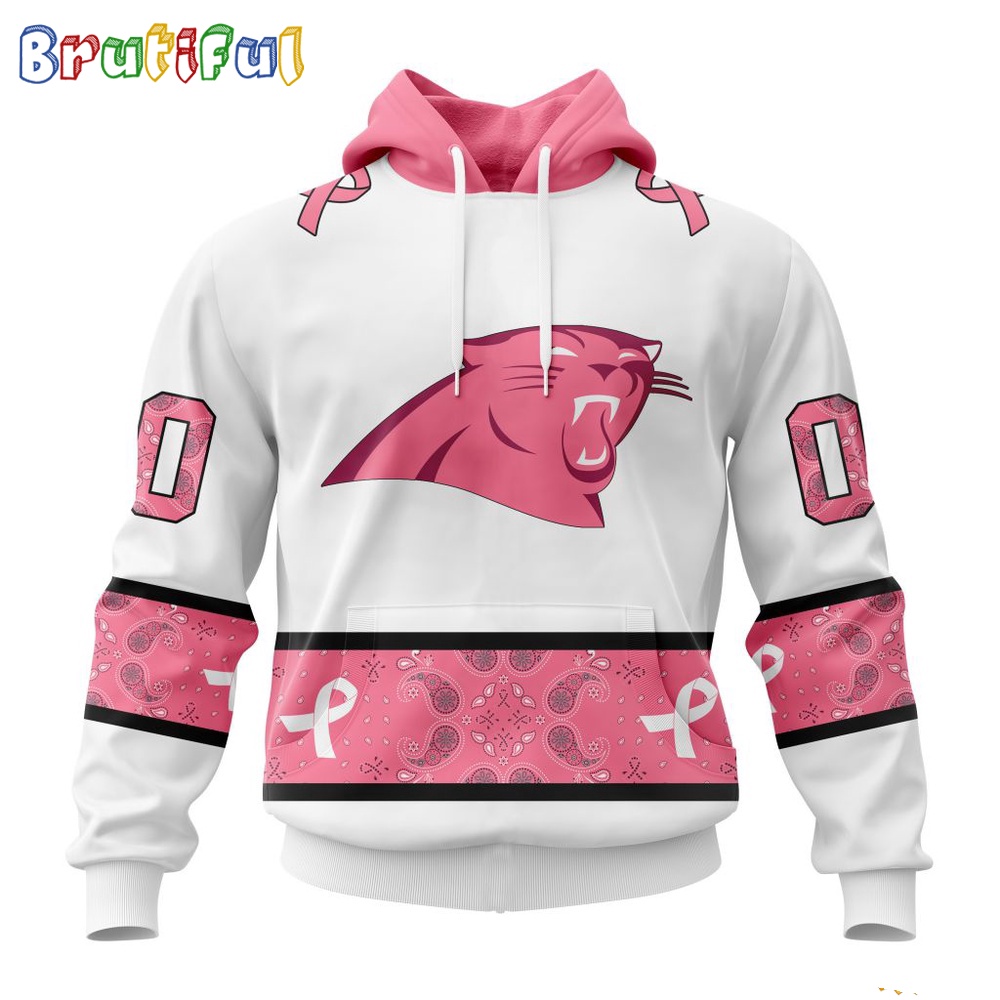 NFL Carolina Panthers Hoodie Special Pink Design Fight Breast Cancer 1