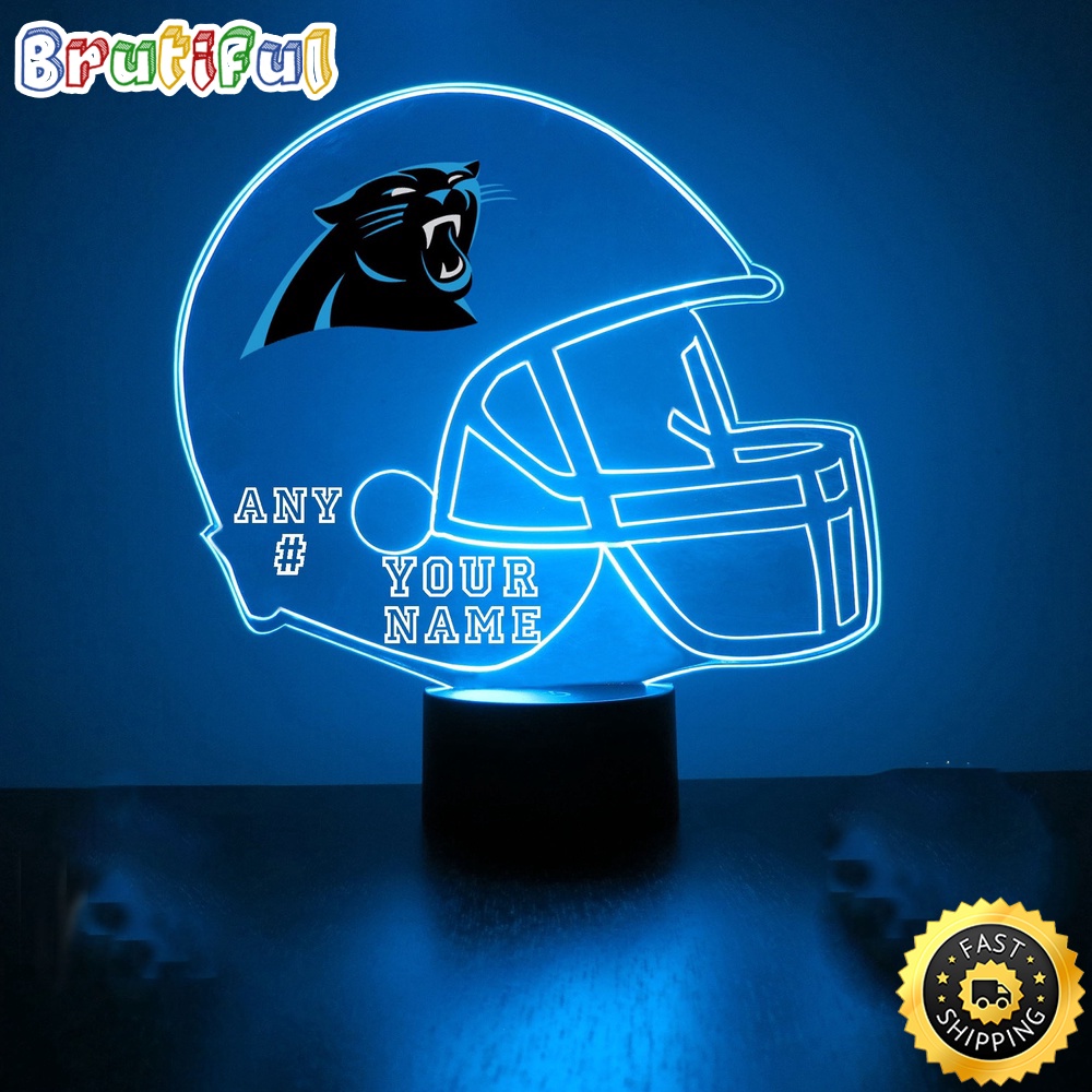 NFL Carolina Panthers Night Light Football Sports Fan Led Light