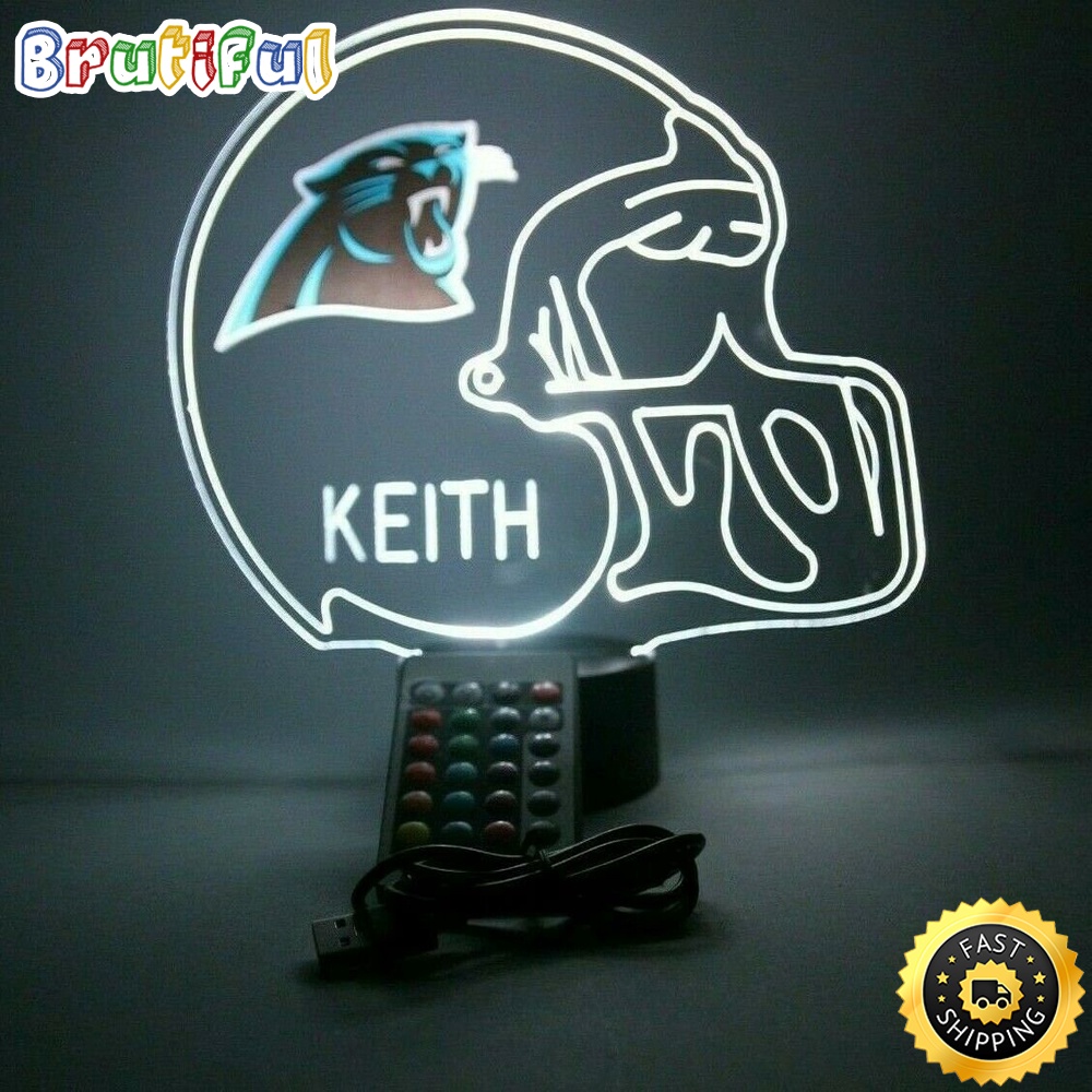 NFL Carolina Panthers Night Light Up Football LED Light