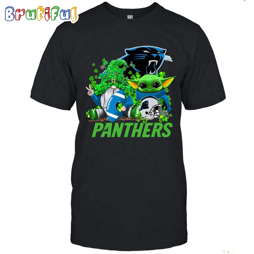 NFL Carolina Panthers St Patricks Day T Shirt Special Gomes Baby Yoda St Patricks Day Shirt 1