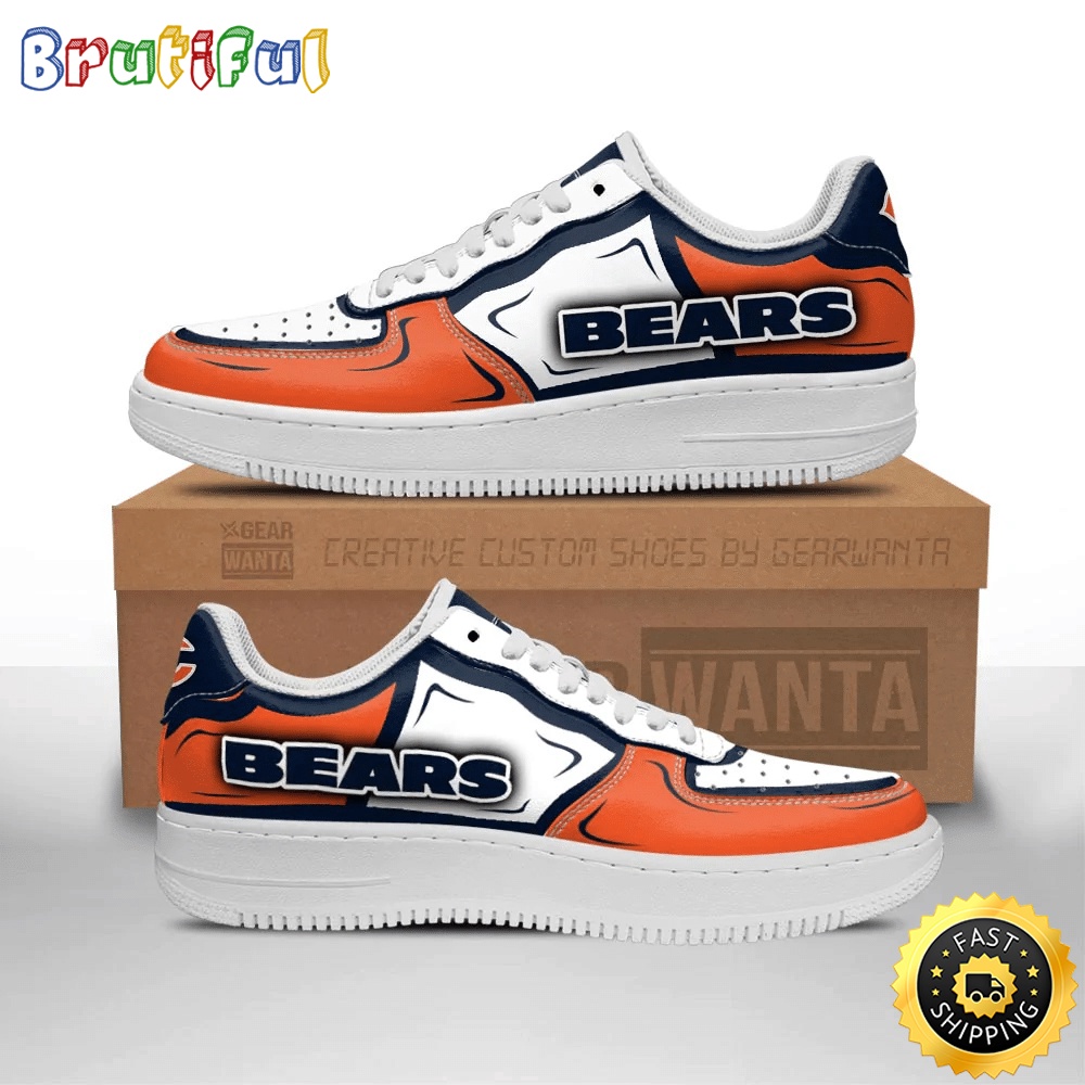 NFL Chicago Bears Air Force 1 Shoes Football Sports Sneaker Shoes 1