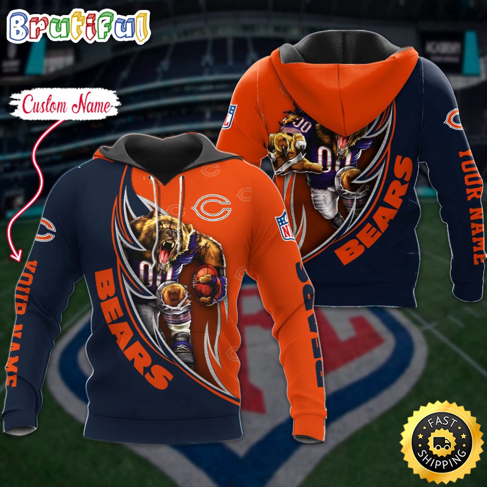 NFL Chicago Bears Hoodie Damn Right Sport Hoodie