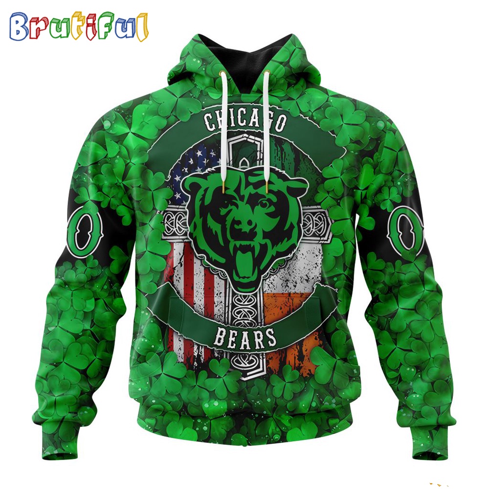 NFL Chicago Bears Hoodie Special Design Hoodie St Patrick Day 1