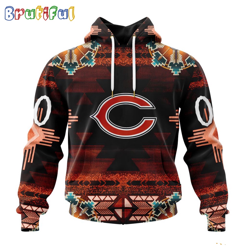NFL Chicago Bears Hoodie Special Native Costume Design Hoodie 1
