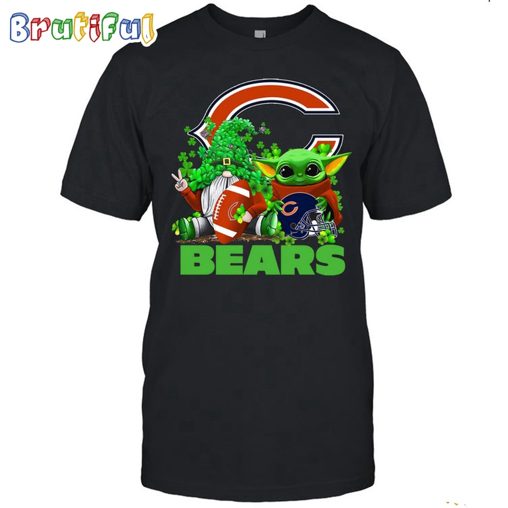 NFL Chicago Bears St Patricks Day T Shirt Special Gomes Baby Yoda St Patricks Day Shirt 1