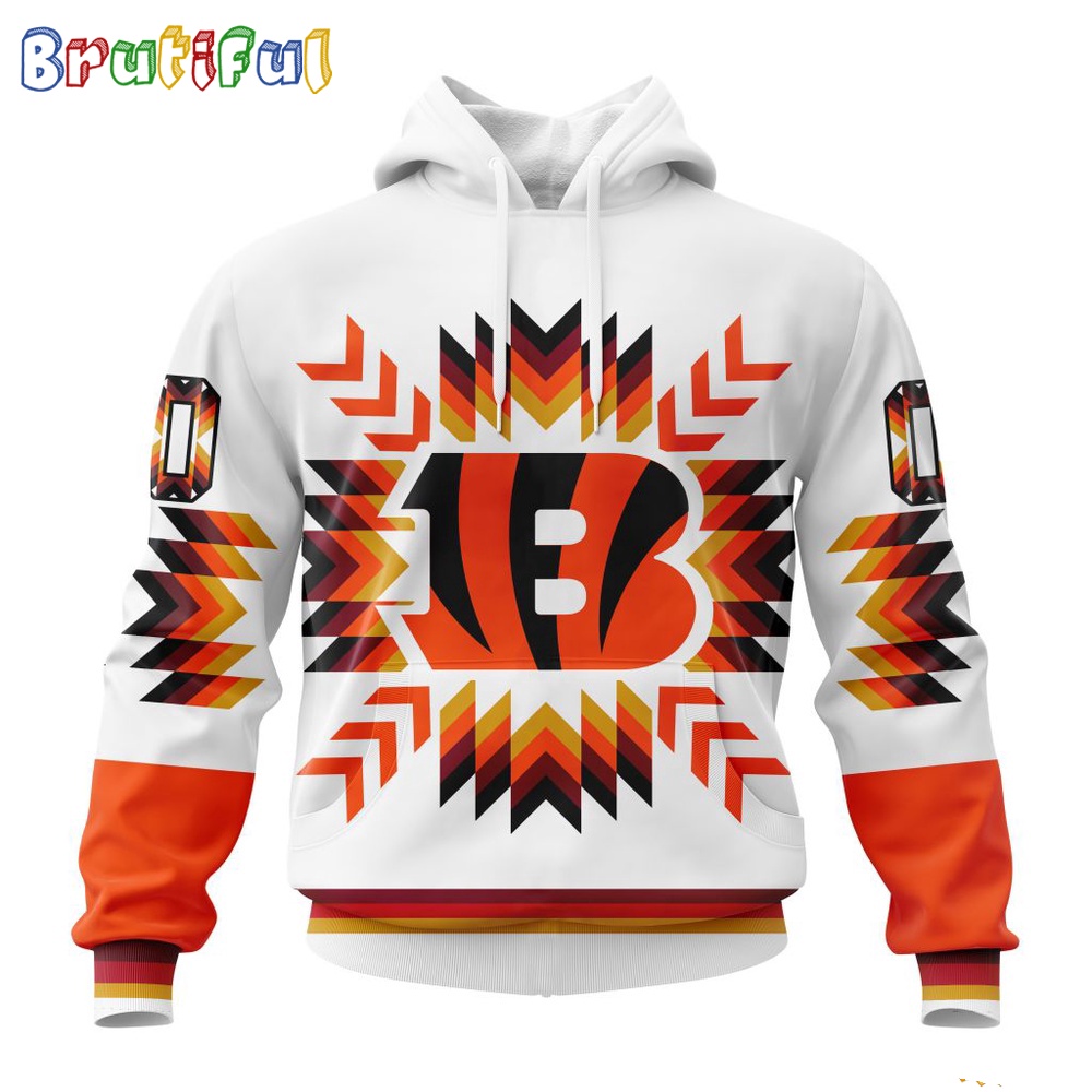NFL Cincinnati Bengals Hoodie Special Design With Native Pattern 1