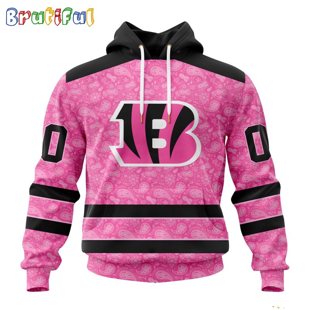 NFL Cincinnati Bengals Hoodie Special Pink Hoodie Design Fight Breast Cancer 1