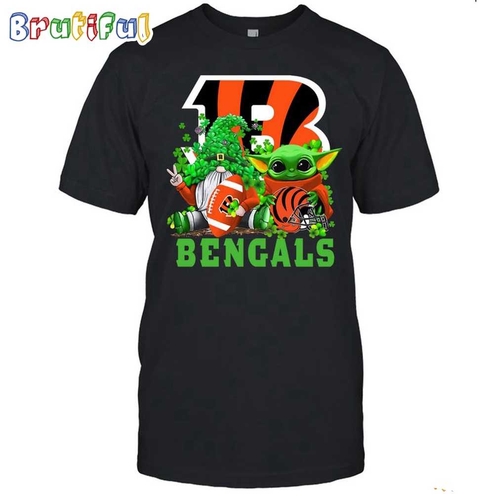 NFL Cincinnati Bengals St Patricks Day T Shirt Special Gomes Baby Yoda St Patricks Day Shirt 1