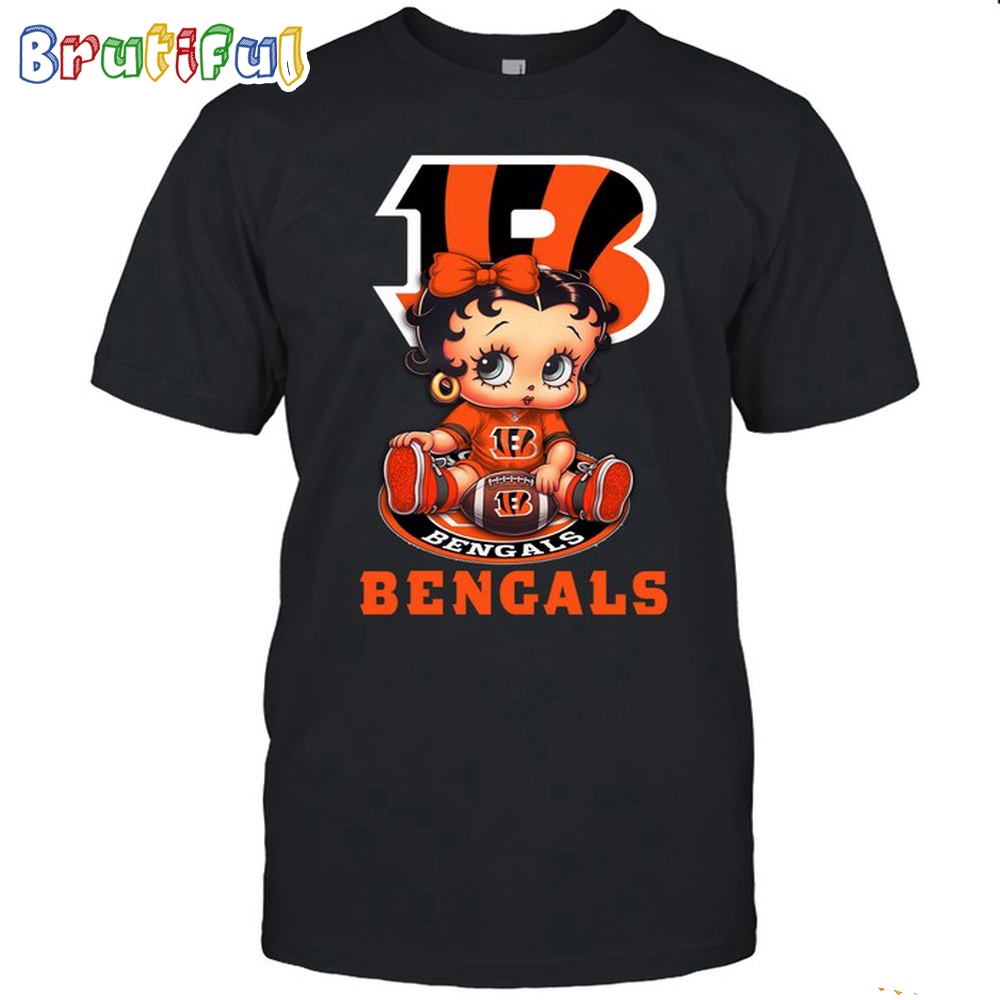 NFL Cincinnati Bengals T Shirt Betty Boop Football Tshirt