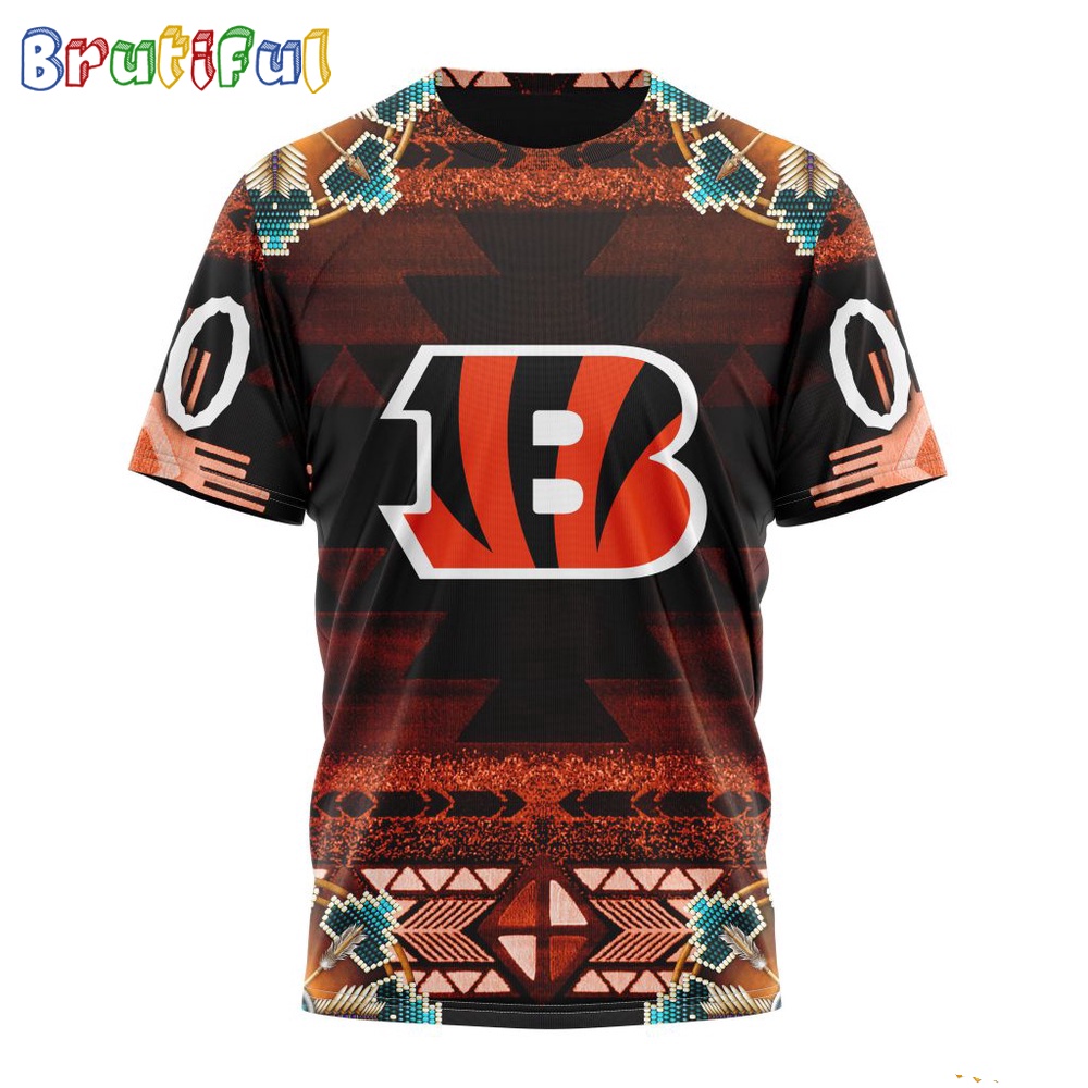 NFL Cincinnati Bengals T Shirt Special Native Costume Design T Shirt 1