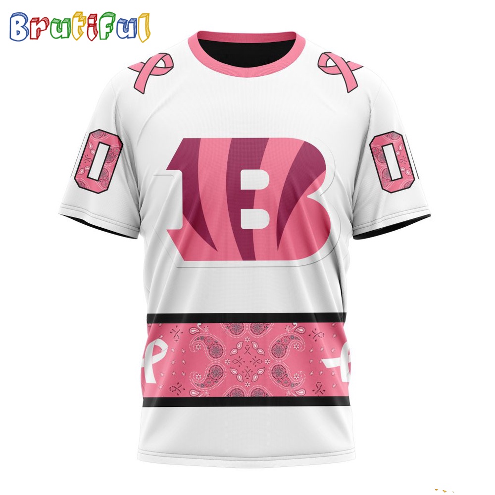NFL Cincinnati Bengals T Shirt Special Pink Design Fight Breast Cancer 1