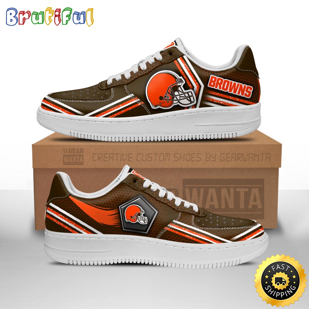 NFL Cleveland Browns Air Force 1 Shoes Air Sneakers For Fans 1