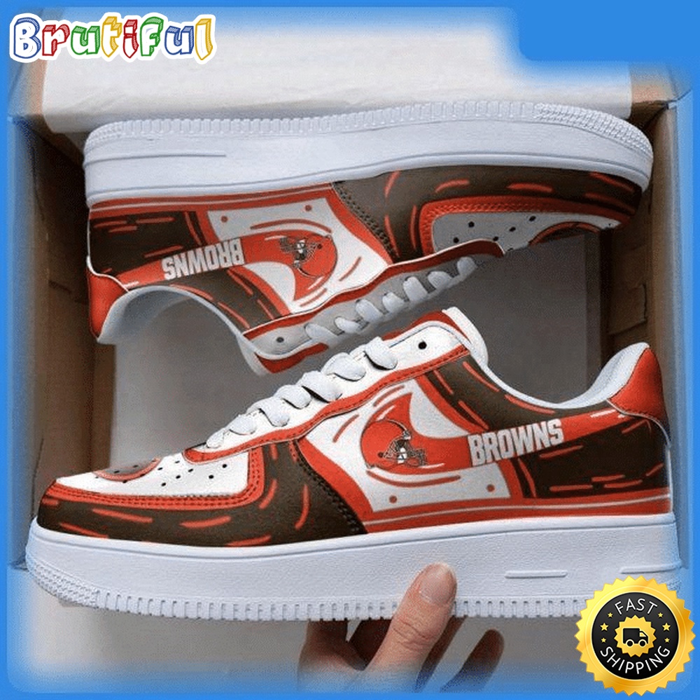 NFL Cleveland Browns Air Force 1 Shoes Sneaker Trending For Fans 1