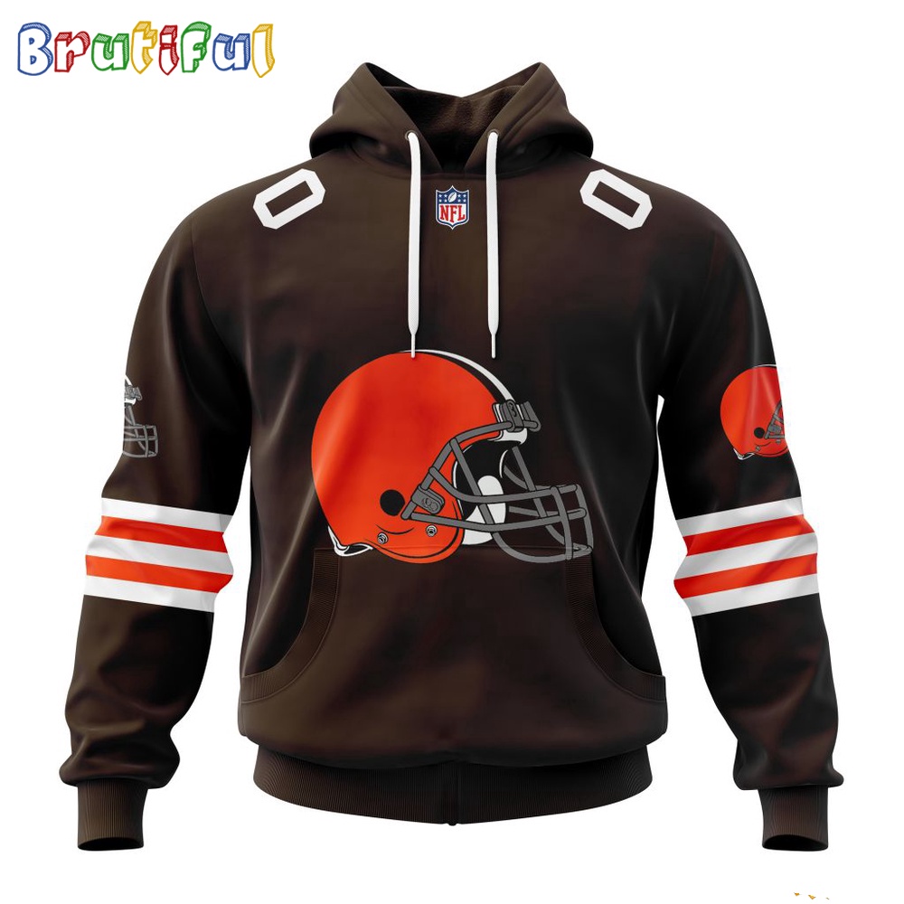 NFL Cleveland Browns Hoodie 2024 Personalized Name And Number Unisex Hoodie 1