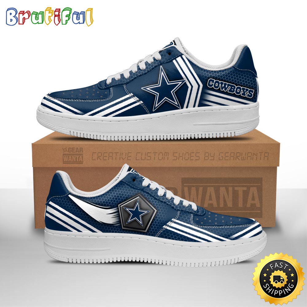 NFL Dallas Cowboys Air Force 1 Shoes Air Sneakers For Fans 1