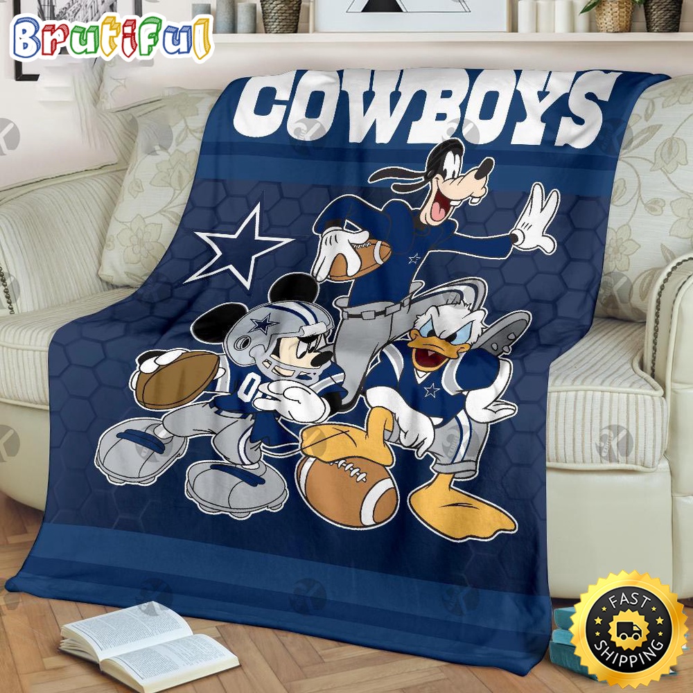 NFL Dallas Cowboys Blanket Minnie Mouse Blanket