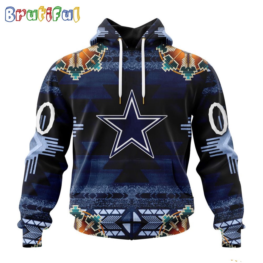 NFL Dallas Cowboys Hoodie Special Native Costume Design Hoodie 1