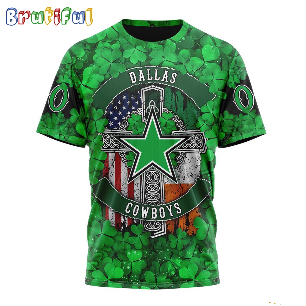 NFL Dallas Cowboys T Shirt Special Design 3D T Shirt St Patrick Day 1