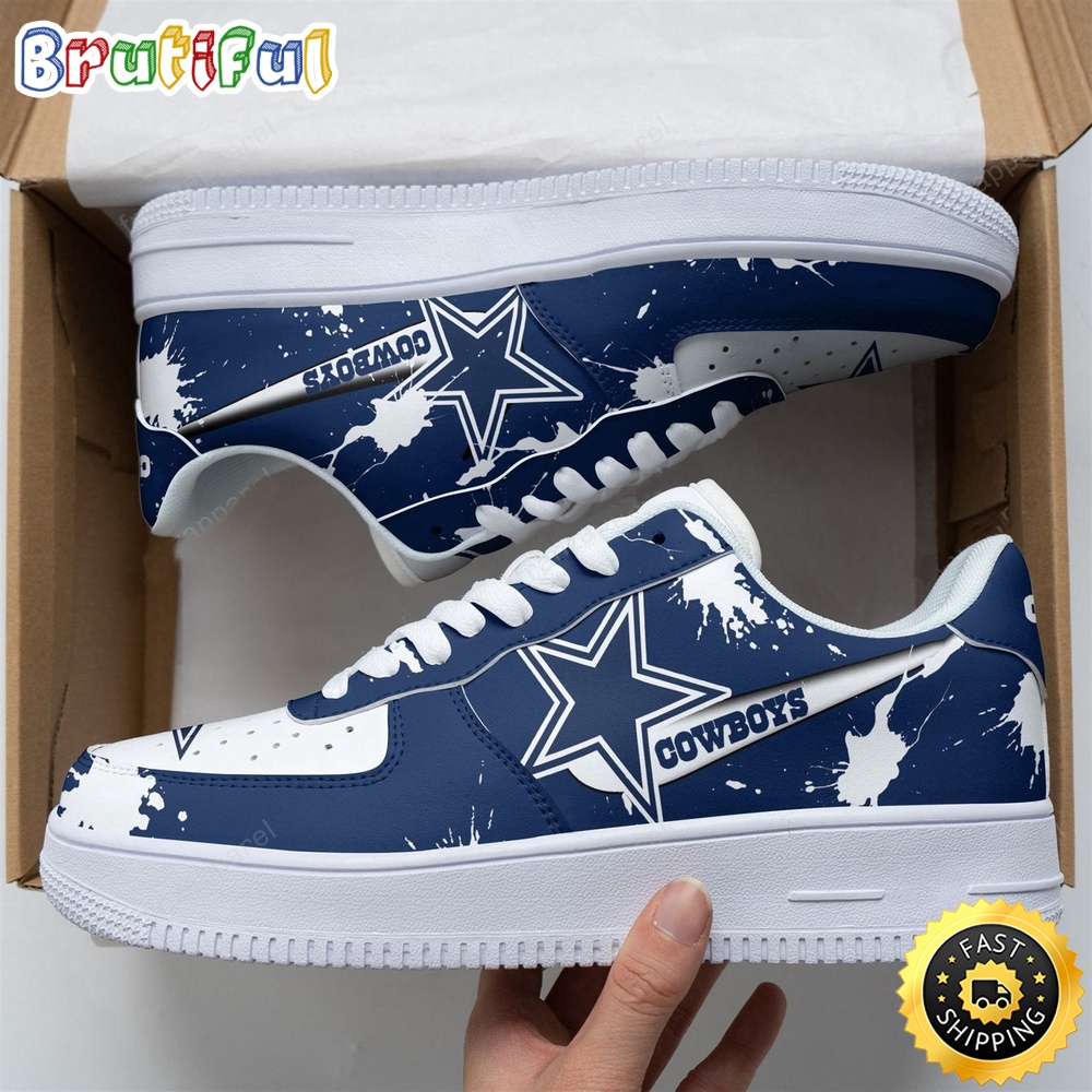 NFL Dallas Cowboys Team Air Force 1 Shoes Football Sports Shoes 1