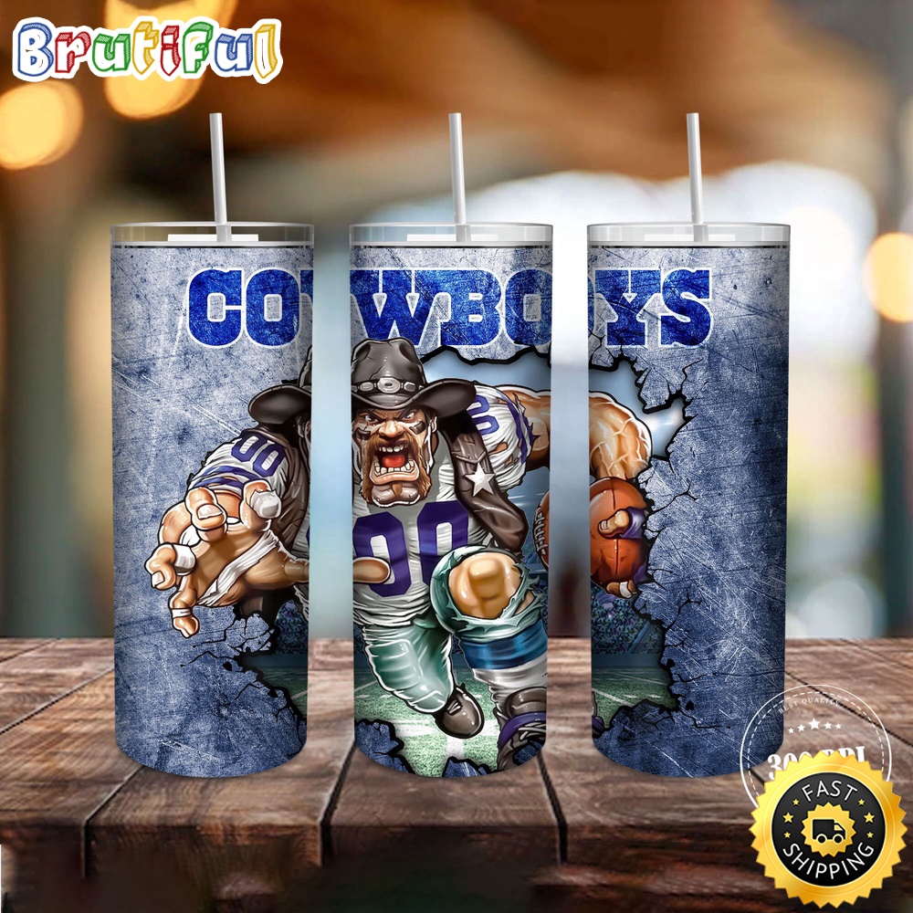 NFL Dallas Cowboys Tumbler Mascot Skinny Tumbler