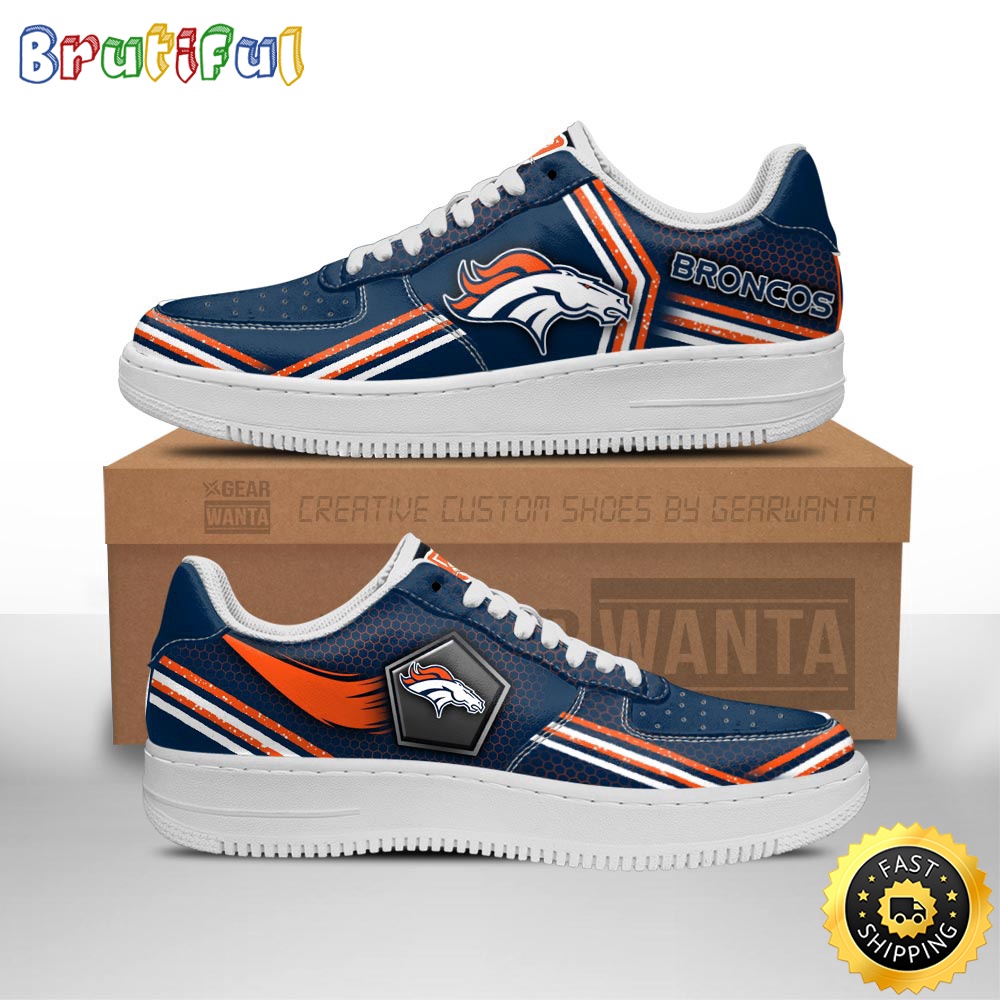 NFL Denver Broncos Air Force 1 Shoes Air Sneakers For Fans 1