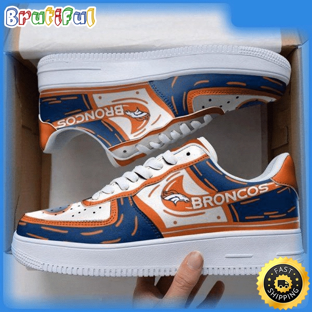 NFL Denver Broncos Air Force 1 Shoes Sneaker Trending For Fans 1