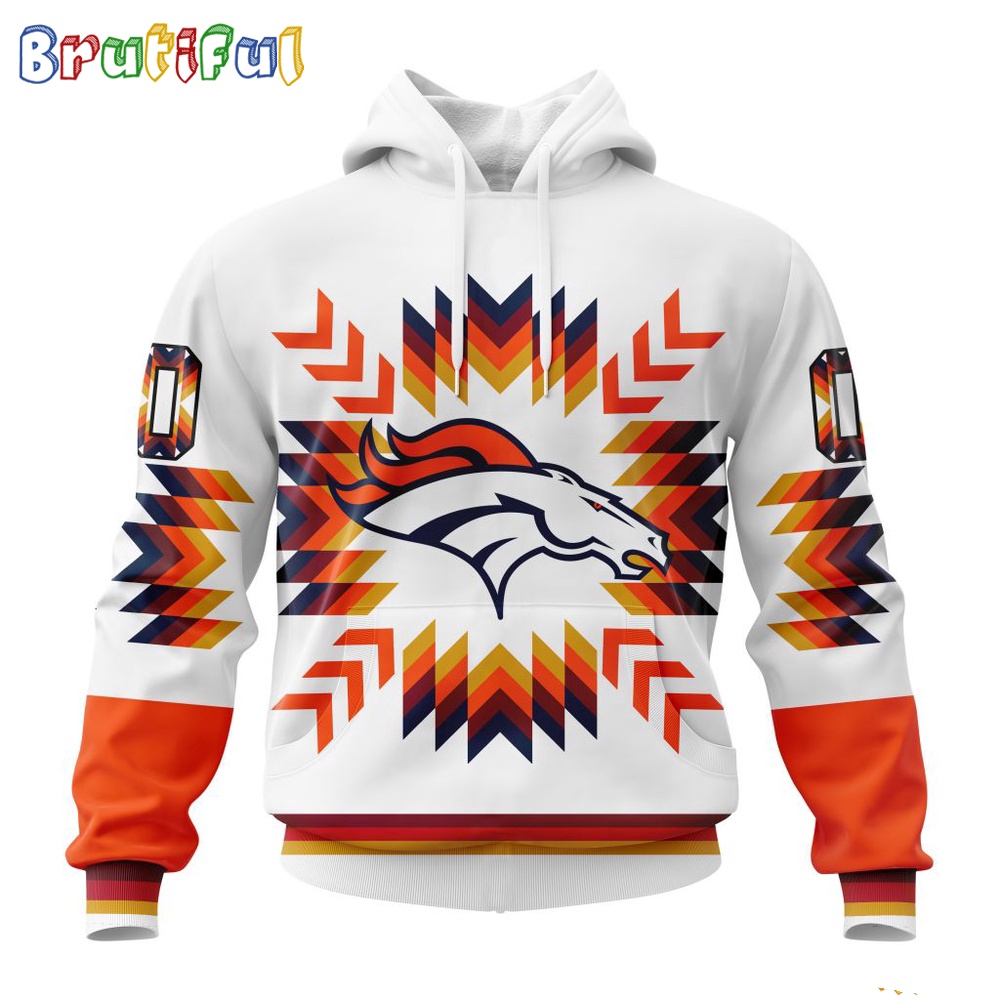 NFL Denver Broncos Hoodie Special Design With Native Pattern 1