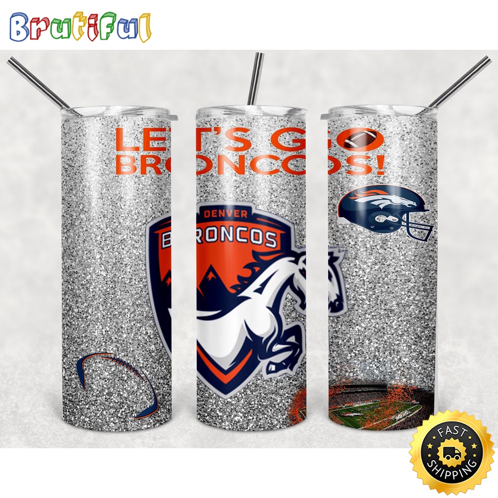 NFL Denver Broncos Skinny Tumbler Chic Tumbler Cups For Fans