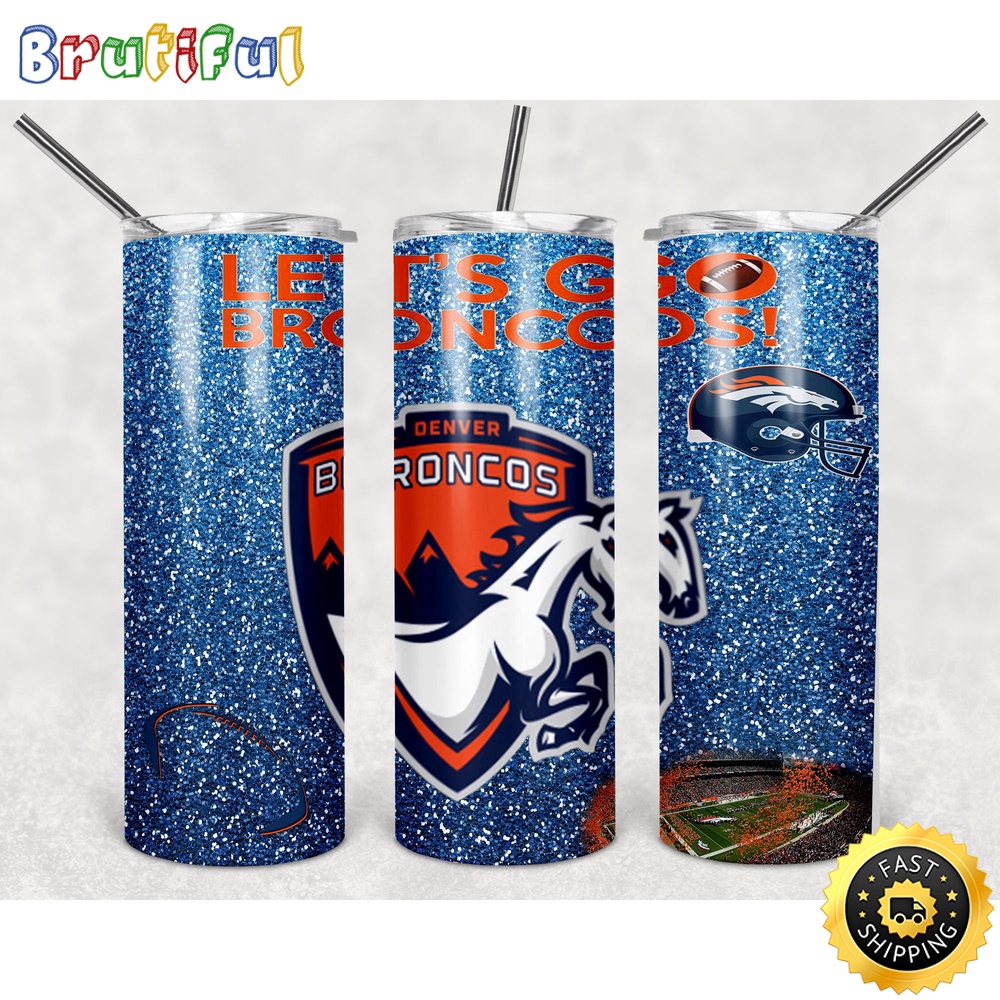 NFL Denver Broncos Skinny Tumbler Chic Tumbler Cups