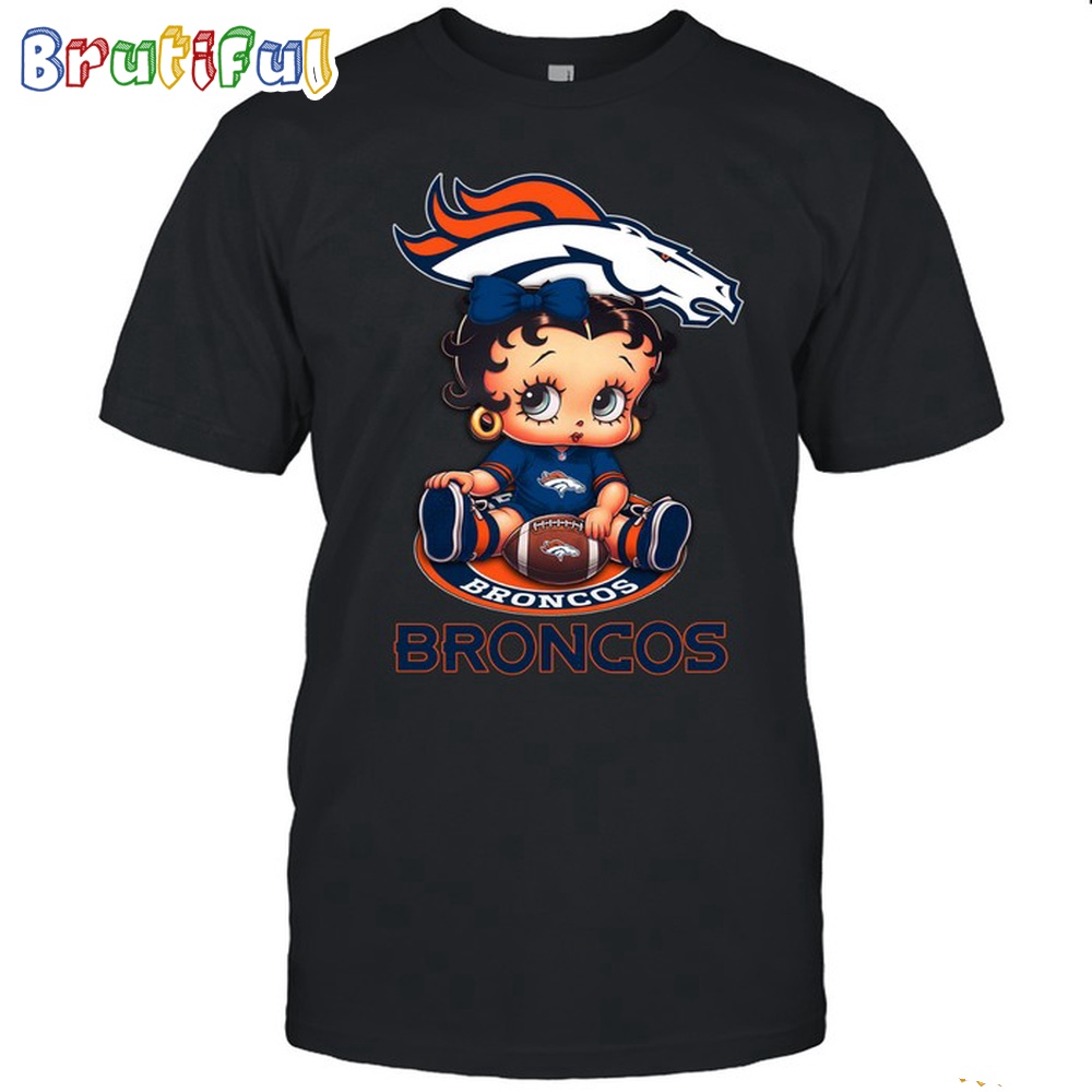 NFL Denver Broncos T Shirt Betty Boop Football Tshirt