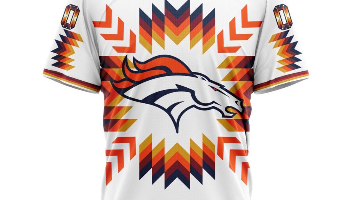 NFL Denver Broncos T-Shirt Special Design With Native Pattern