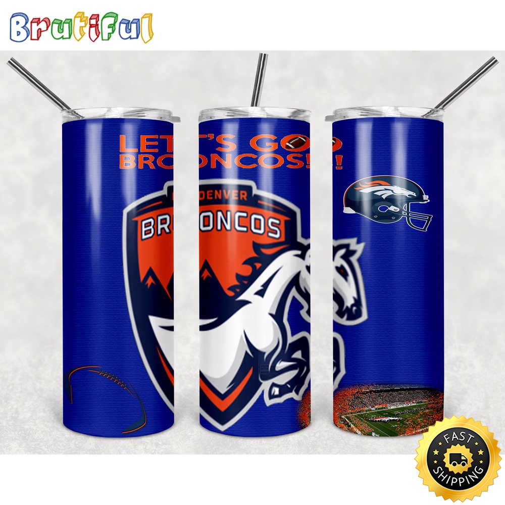 NFL Denver Broncos Tumbler Skinny Tumbler Chic Tumbler Cups