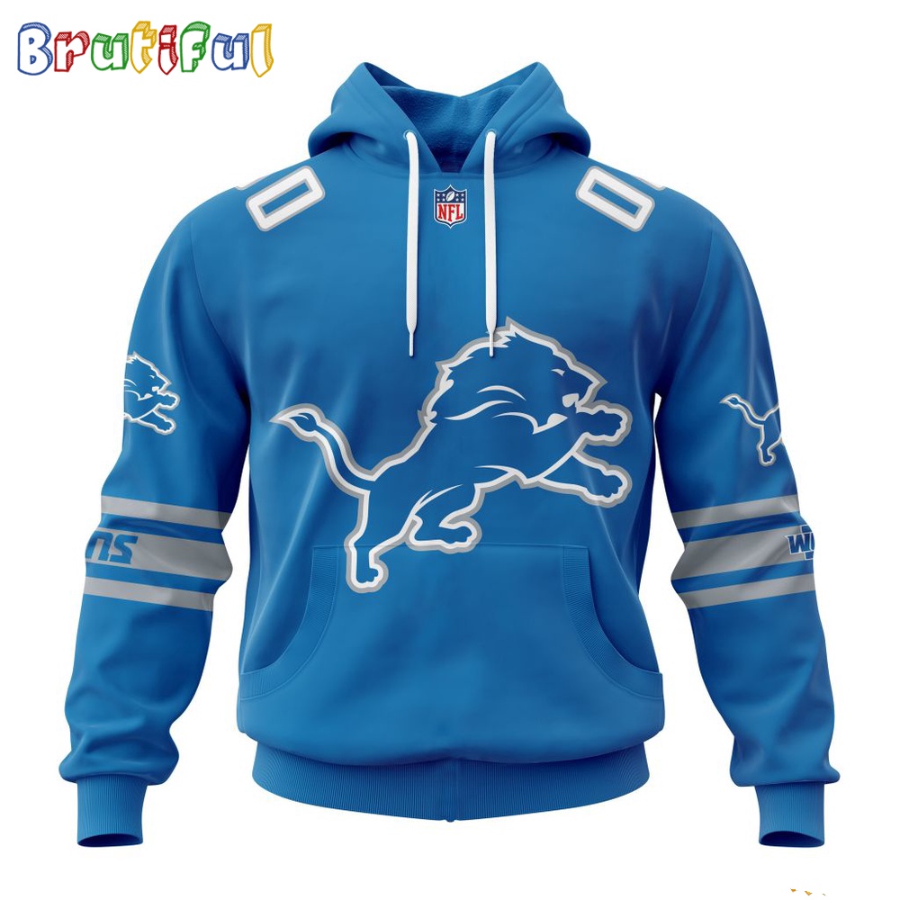 NFL Detroit Lions Hoodie 2024 Personalized Name And Number Unisex Hoodie 1