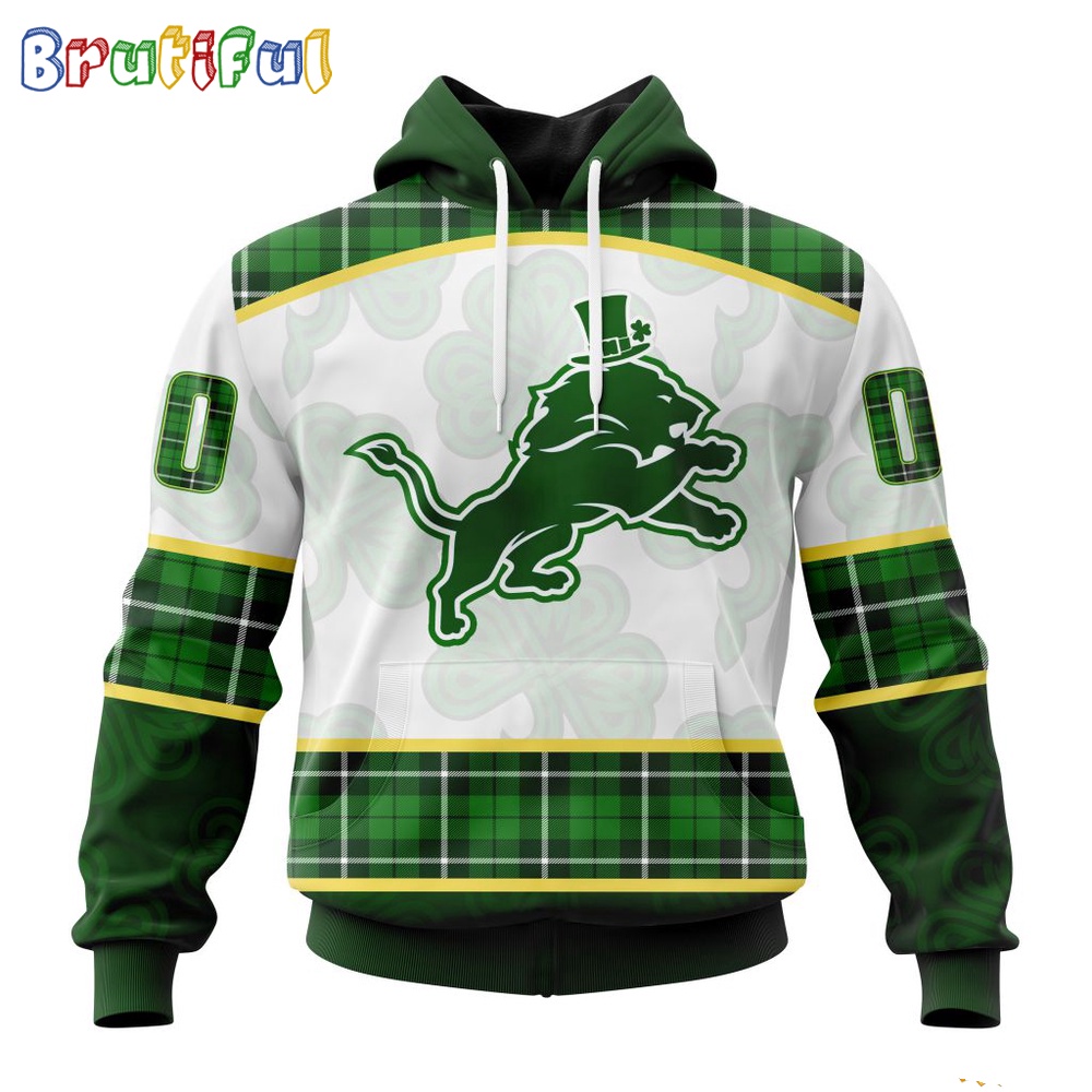 NFL Detroit Lions Hoodie Special Design 3D Hoodie St Patrick Day 1