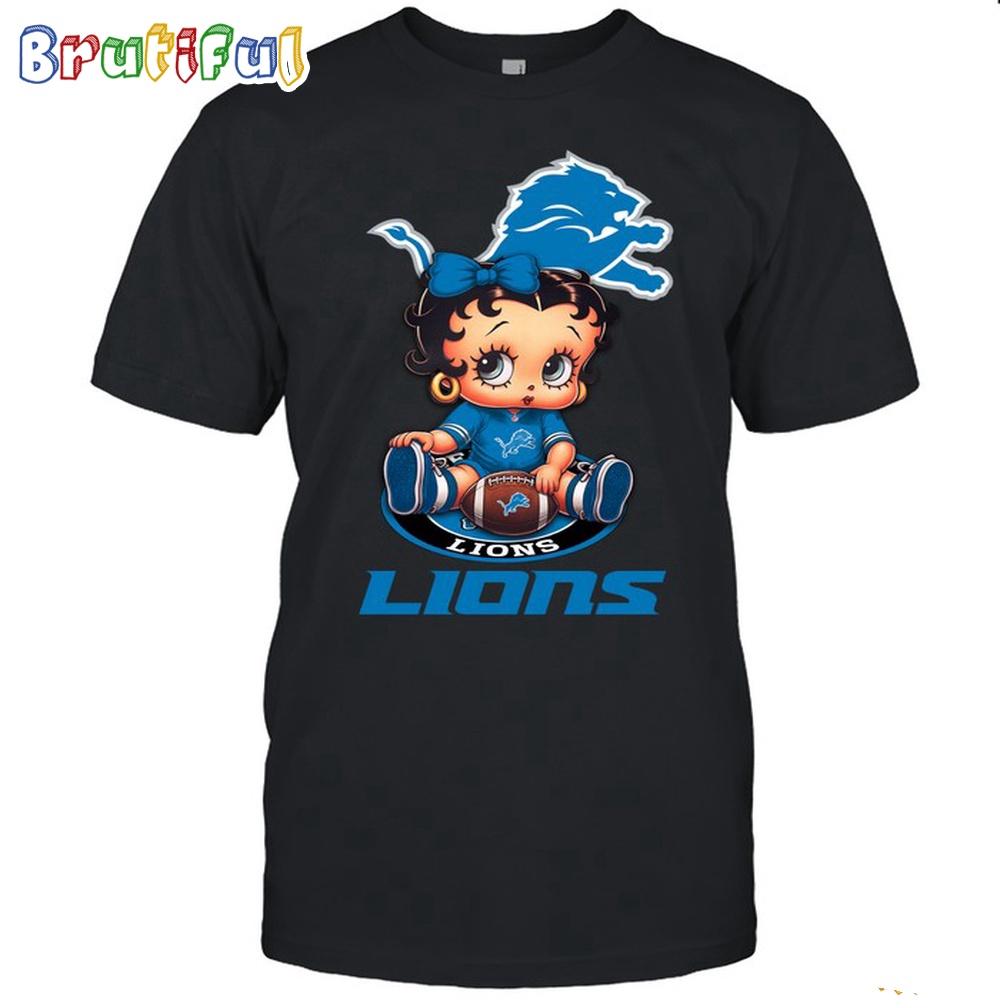 NFL Detroit Lions T Shirt Betty Boop Football Tshirt