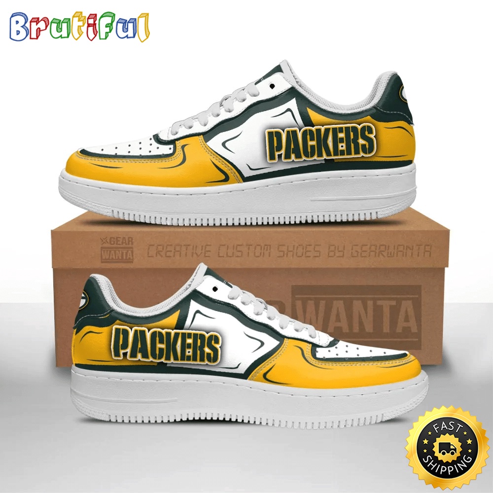 NFL Green Bay Packers Air Force 1 Shoes Football Sports Sneaker Shoes 1