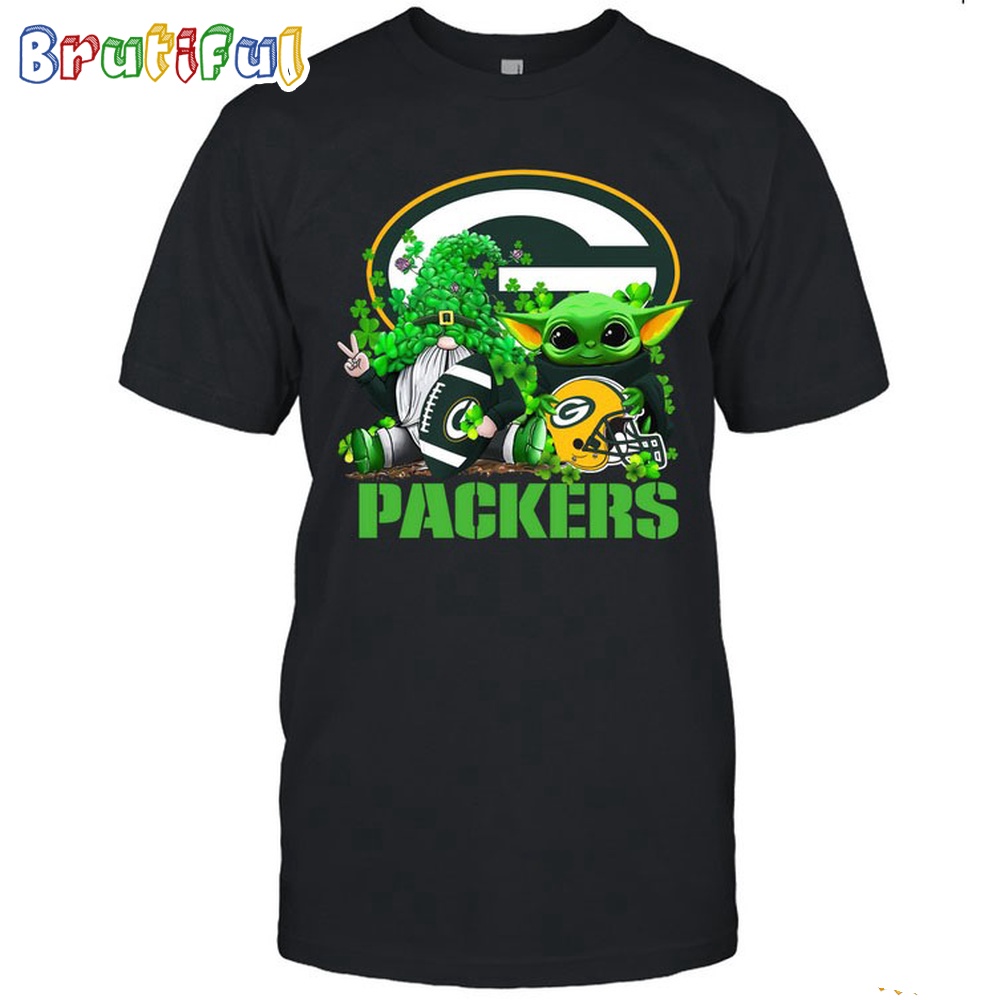 NFL Green Bay Packers St Patricks Day T Shirt Special Gomes Baby Yoda St Patricks Day Shirt 1