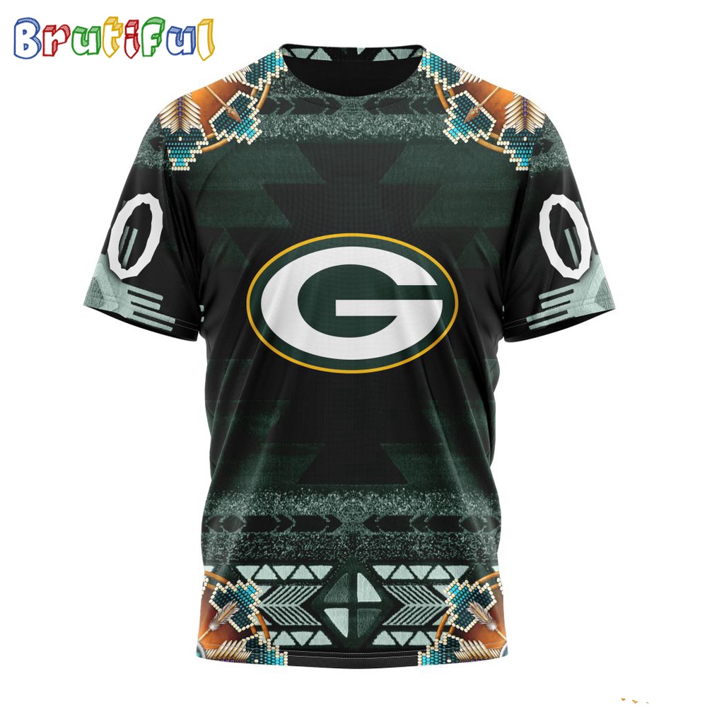 NFL Green Bay Packers T Shirt Special Native Costume Design T Shirt 1
