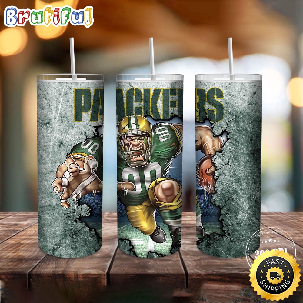 NFL Green Bay Packers Tumbler Mascot Skinny Tumbler