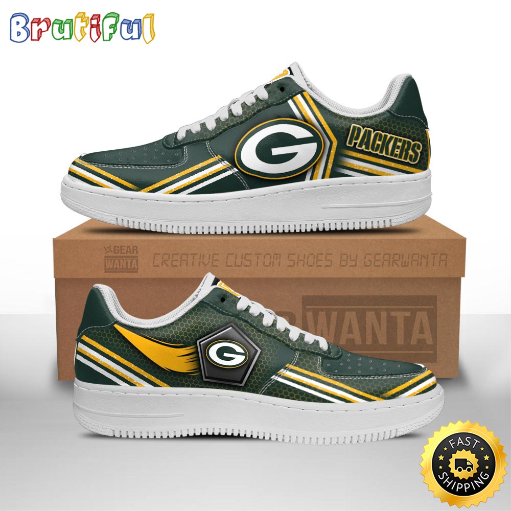 NFL Green Packers Air Force 1 Shoes Air Sneakers For Fans 1