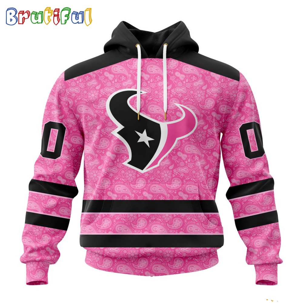NFL Houston Texans Hoodie Special Pink Hoodie Design Fight Breast Cancer 1