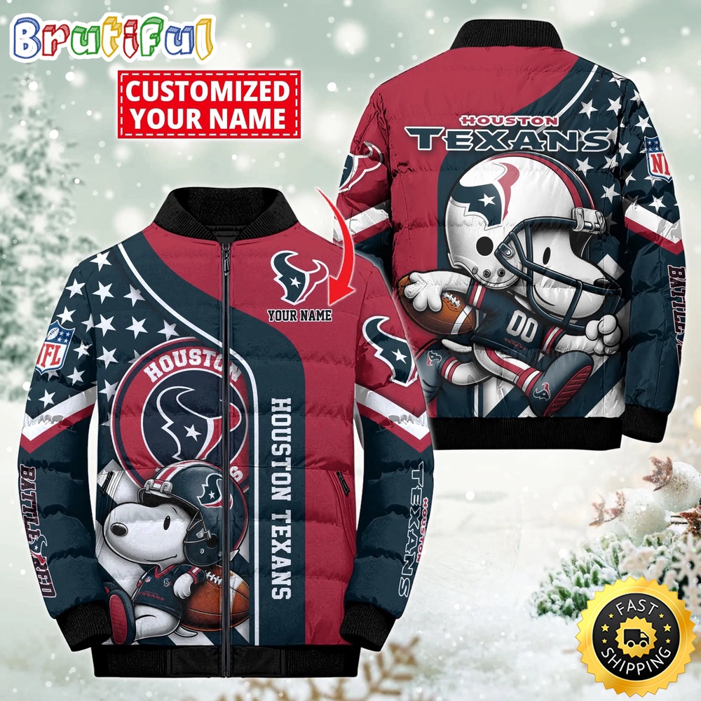NFL Houston Texans Puffer Jacket Snooby Customized Jacket 1